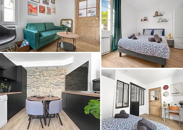 Апартаменты Nid Douillet Cosy Au Coeur D'angers, Ideal A Deux